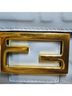 Fendi 100% Leather Blue Zucca Embossed Leather Baguette Satchel One size - photo 8