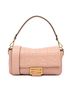Fendi 100% Leather Pink Zucca Embossed Leather Baguette Satchel One size - photo 1