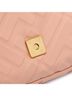 Fendi 100% Leather Pink Zucca Embossed Leather Baguette Satchel One size - photo 2