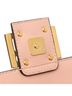 Fendi 100% Leather Pink Zucca Embossed Leather Baguette Satchel One size - photo 8