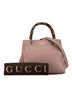 Gucci 100% Leather Pink Small Calfskin Bamboo Shopper Satchel One size - photo 9