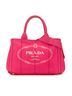 Prada 100% Canvas Pink Small Canvas Canapa Logo Satchel One size - photo 1