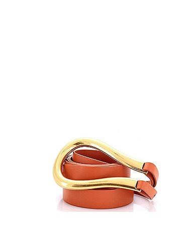 Bottega Veneta Double Strap Horsebit Buckle Belt Leather Wide (view 1)