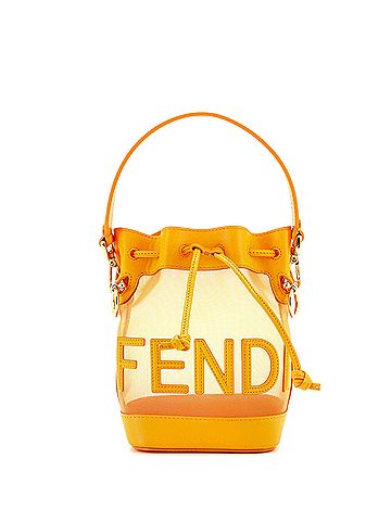 Fendi Mon Tresor Bucket Bag Mesh and Leather Mini (view 1)