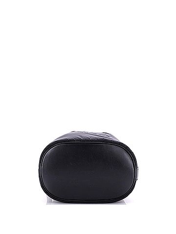 Saint Laurent Rive Gauche Drawstring Bucket Bag Padded Nylon (view 2)
