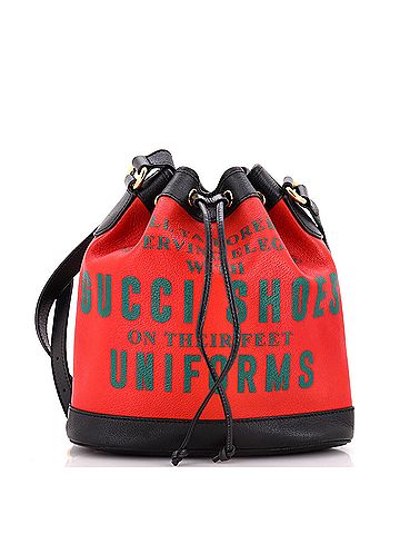 Gucci 100 Bucket Bag Printed Leather (view 1)