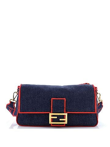 Fendi Baguette NM Bag Denim Large (view 1)