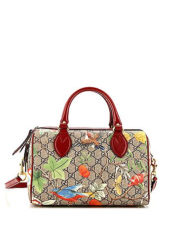 Gucci Convertible Boston Bag Tian Print GG Coated Canvas Small (view 1)