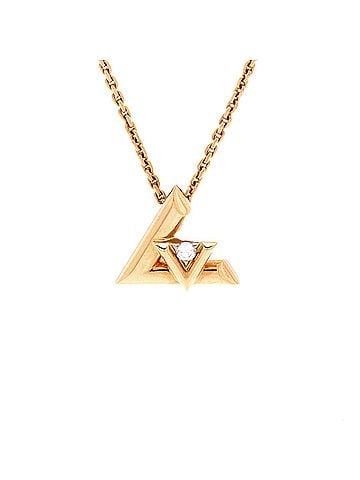 Louis Vuitton LV Volt One Pendant Necklace 18K Rose Gold with Diamond Small (view 1)