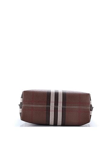 Burberry Soft Tote Check E-Canvas Medium (view 2)