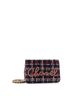 Chanel 100% Tweed Multi Color Blue Red Chain Signe Wallet on Chain Quilted Tweed One size - photo 3