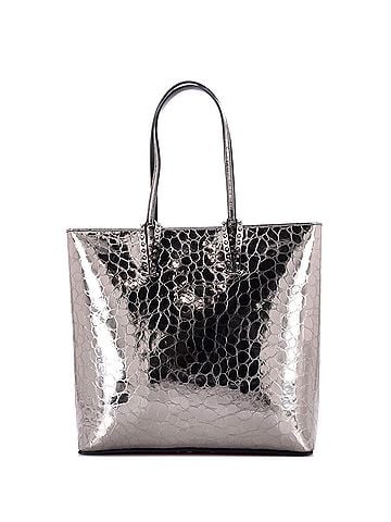 Christian Louboutin Cabata North South Zipped Tote Crocodile Embossed Leather (view 1)
