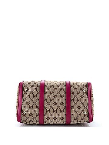 Gucci Convertible Joy Boston Bag GG Canvas with Leather Medium (view 2)