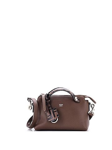 Fendi By The Way Satchel Leather with Zucca Embossed Detail Mini (view 1)