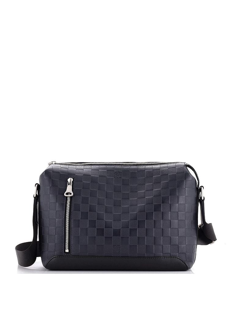 Louis Vuitton 100% Leather Blue Black Discovery Messenger Bag Damier Infini Leather PM One size - photo 1