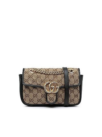 Mini GG Canvas Marmont Matelasse Flap