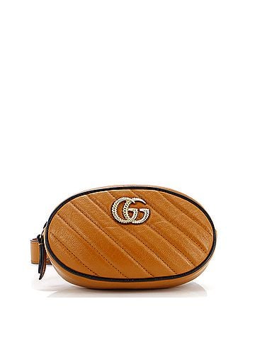 Gucci GG Marmont Belt Bag Diagonal Quilted Leather (view 1)