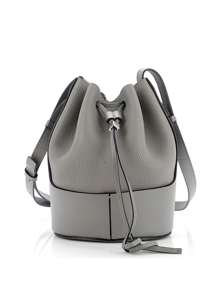 Loewe 100% Leather Gray Balloon Bucket Bag Leather Small One size - photo 1