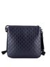 Gucci 100% Leather Blue Signature Zip Messenger Bag Guccissima Leather Medium One size - photo 1