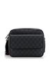 Gucci 100% Coatead Canvas Black Web Strap Front Pocket Crossbody Messenger GG Coated Canvas Small One size - photo 1