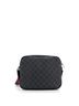 Gucci 100% Coatead Canvas Black Web Strap Front Pocket Crossbody Messenger GG Coated Canvas Small One size - photo 4