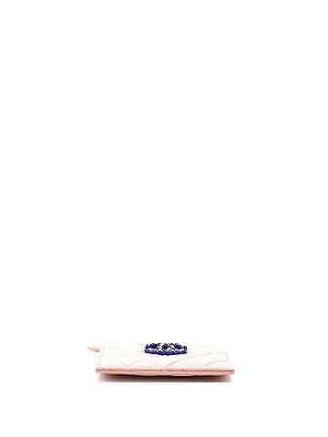 Chanel Bicolor CC Zip Around Card Holder Quilt Caviar (view 2)