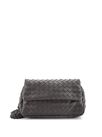 Bottega Veneta Expandable Chain Crossbody Bag Intrecciato Nappa Small (view 1)
