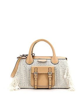 Chloé Edith NM Satchel Knit Cashmere with Leather Medium (view 1)