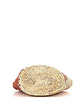 Loewe Basket Tote Woven Raffia with Leather (view 2)