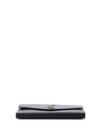 Saint Laurent Uptown Flap Wallet Leather Long (view 2)