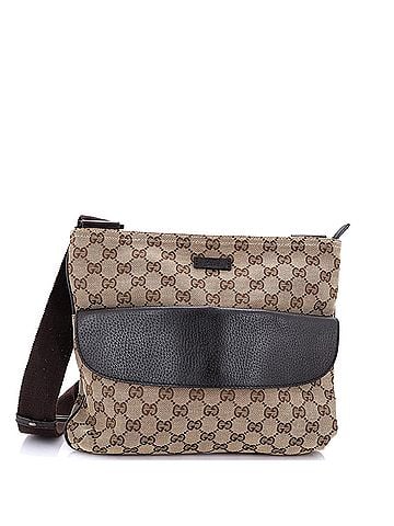 Gucci Front Pocket Messenger Bag GG Canvas Medium (view 1)
