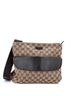 Gucci 100% Canvas Plain Brown Front Pocket Messenger Bag GG Canvas Medium One size - photo 1