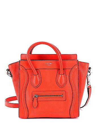Céline Luggage Bag Grainy Leather Nano (view 1)