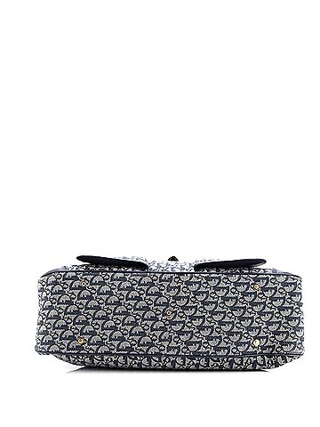 Christian Dior Vintage Saddle Bowler Bag Diorissimo Canvas Medium (view 2)