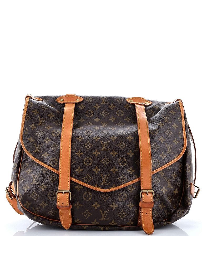 Louis Vuitton 100% Coatead Canvas Brown Saumur Handbag Monogram Canvas 43 One size - photo 1