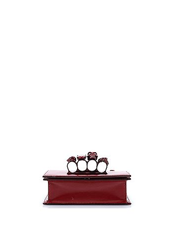 Alexander McQueen Jewelled Flap Satchel Leather Small (view 2)