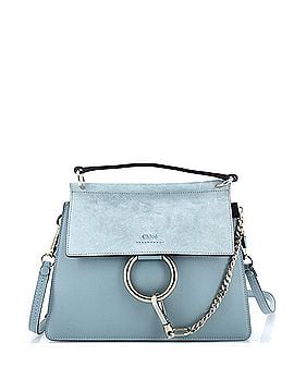 Chloé Faye Top Handle Bag Leather and Suede Small (view 1)
