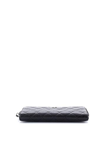 Chanel Zip Around Wallet Quilted Caviar Long (view 2)