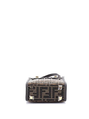 Fendi Sunshine Shopper Tote Sequin Embellished Zucca Canvas Mini (view 2)
