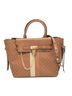 Michael Kors 100% Other Solid Brown Signature Brown Calfskin Handbag One size - photo 1
