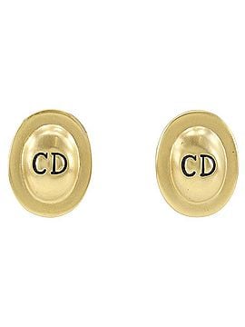 Dior Gold Gold Plated Earring Jewelry (view 1)