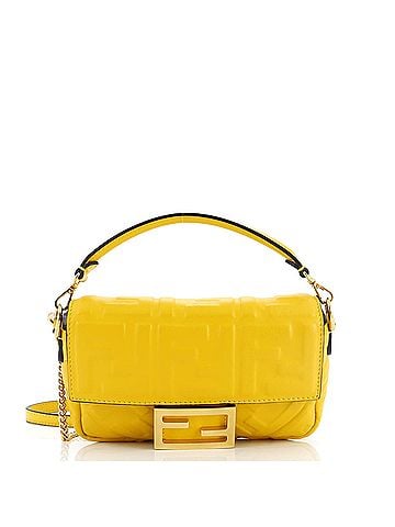 Fendi Baguette NM Bag Zucca Embossed Leather Mini (view 1)