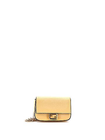Fendi Chain Baguette Charm Bag Leather Nano (view 1)