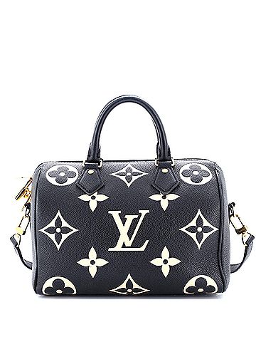 Louis Vuitton Speedy Bandouliere Bag Bicolor Monogram Empreinte Giant 25 (view 1)