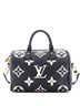 Louis Vuitton 100% Leather Black Speedy Bandouliere Bag Bicolor Monogram Empreinte Giant 25 One size - photo 1