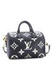 Louis Vuitton 100% Leather Black Speedy Bandouliere Bag Bicolor Monogram Empreinte Giant 25 One size - photo 3