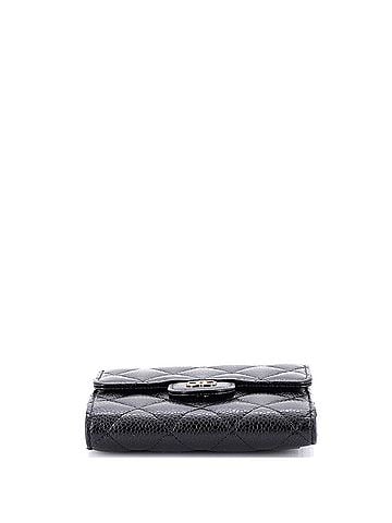 Chanel CC Compact Classic Flap Wallet Quilted Caviar (view 2)