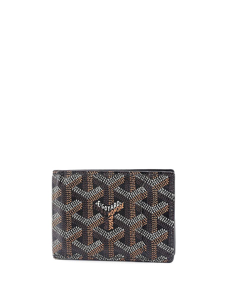 Goyard 100% Coatead Canvas Black Insert Victoire Card Case Wallet Coated Canvas One size - photo 1