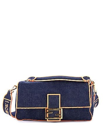 Fendi Baguette NM Bag Denim Large (view 1)