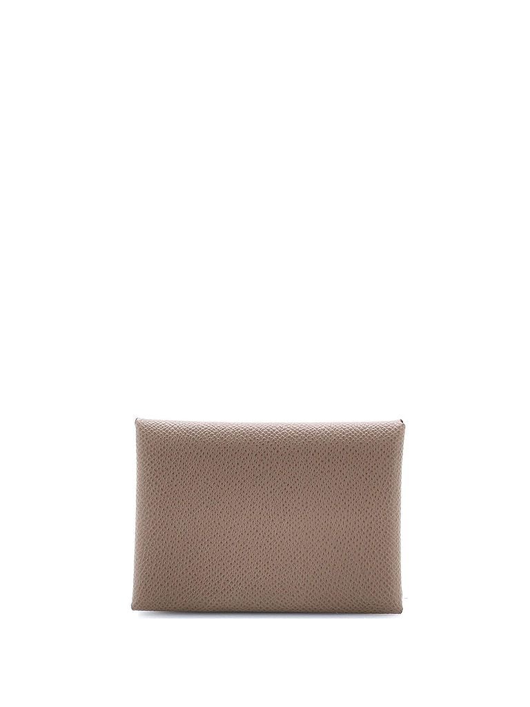Hermès 100% Leather Gray Calvi Duo Card Holder Epsom One size - photo 1